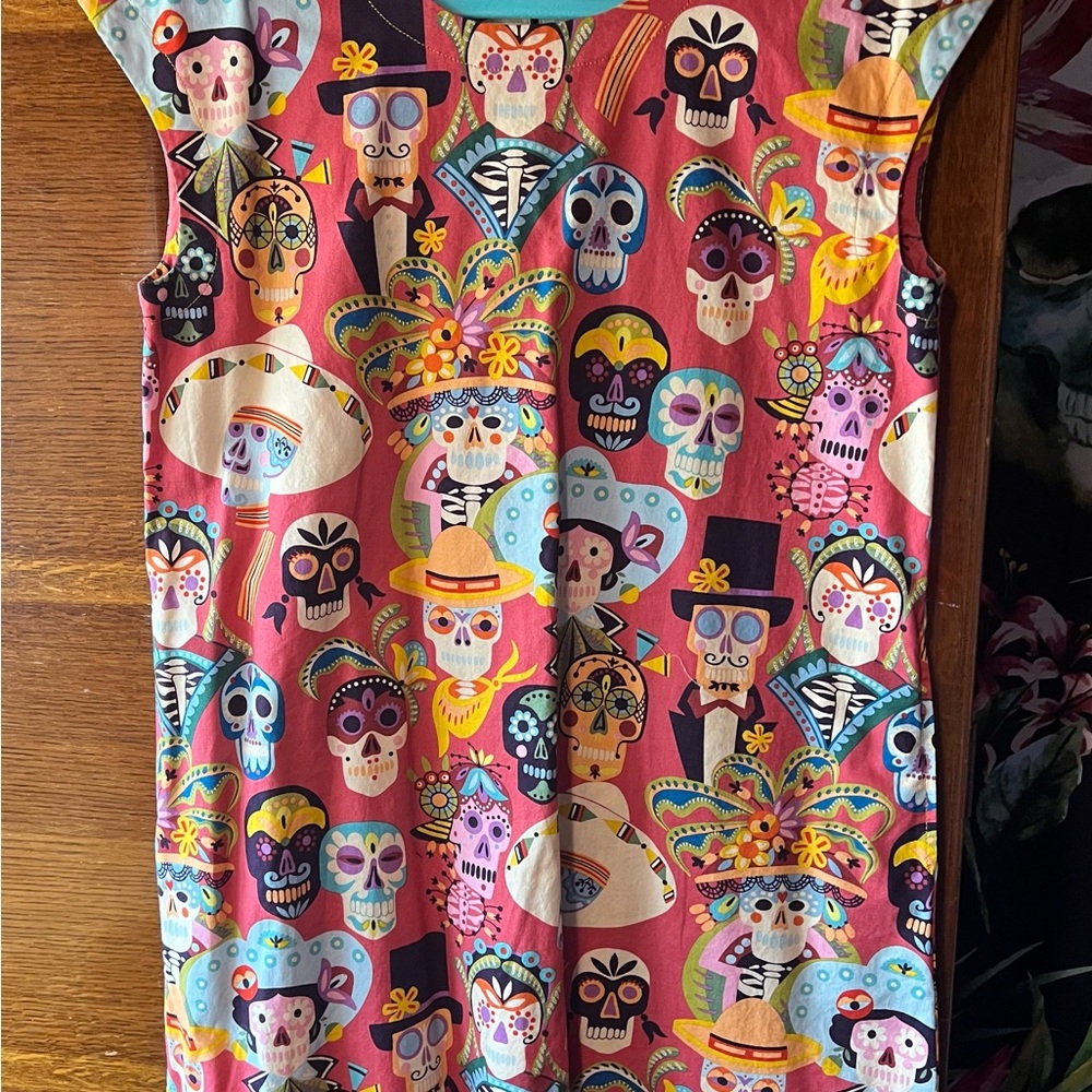 Uncle Frank Colorful Skull Print Dress